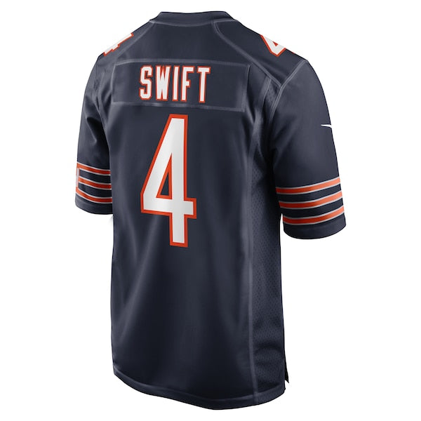 D'Andre Swift Chicago Bears Nike Game Jersey - Navy - Image 3