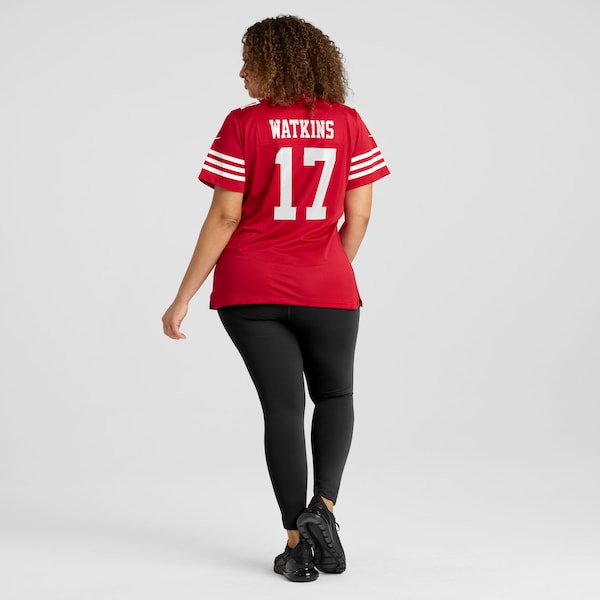 Jordan Watkins San Francisco 49ers Nike Women's Team Game Jersey - Scarlet - Image 7