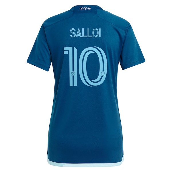 Daniel Salloi Sporting Kansas City adidas Women's 2024 Diamonds Our Forever Replica Player Jersey?ยจC Navy - Image 3