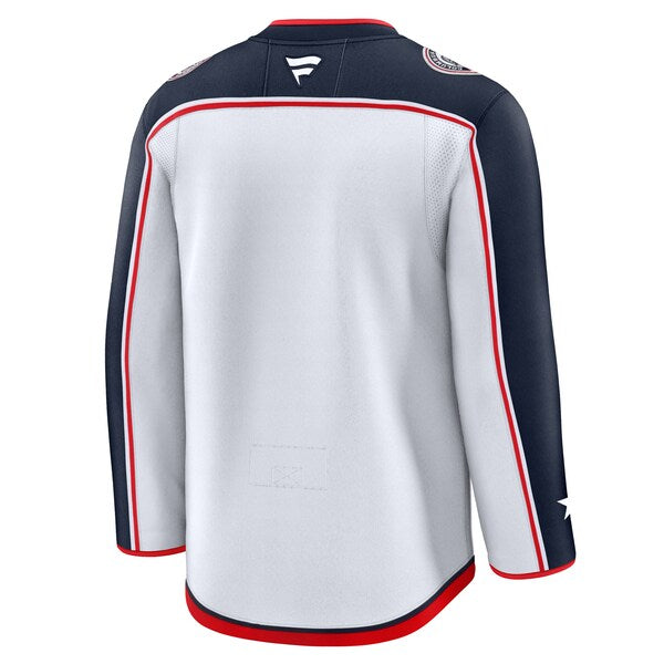 Columbus Blue Jackets Away Premium Jersey - White/Navy - Image 5