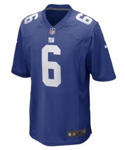 Alternative view of Jamie Gillan New York Giants Nike Game Player Jersey - Royal
