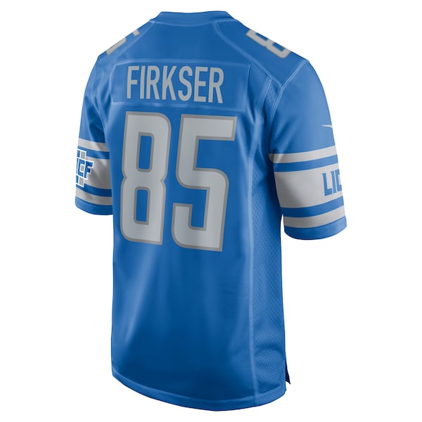 Anthony Firkser Detroit Lions Nike Team Game Jersey - Blue - Image 3