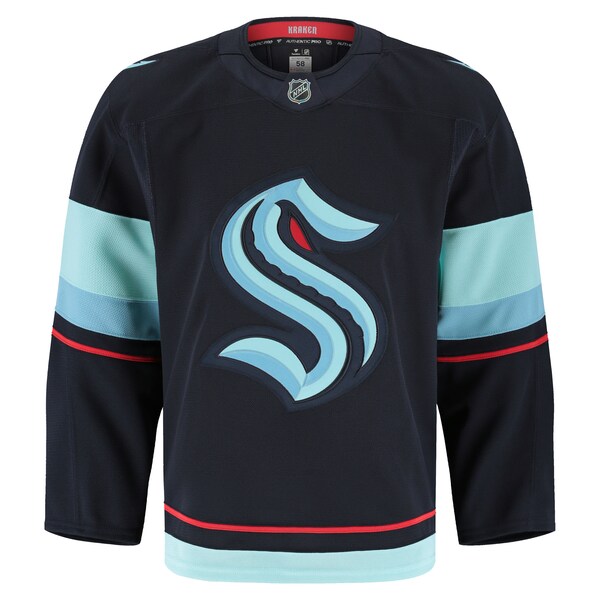 Seattle Kraken Home Authentic Pro Jersey - Deep Sea Blue - Image 2