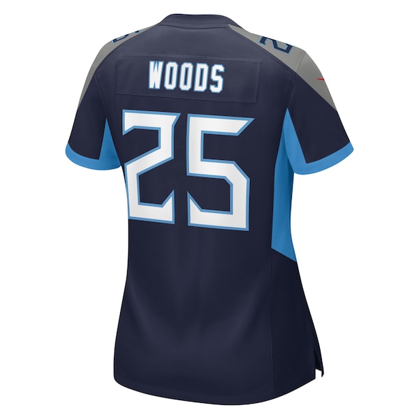 Xavier Woods Tennessee Titans Nike Women's Team Game Jersey - Navy - Image 5