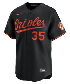 Alternative view of Adley Rutschman Baltimore Orioles Nike Alternate Limited Player Jersey - Black