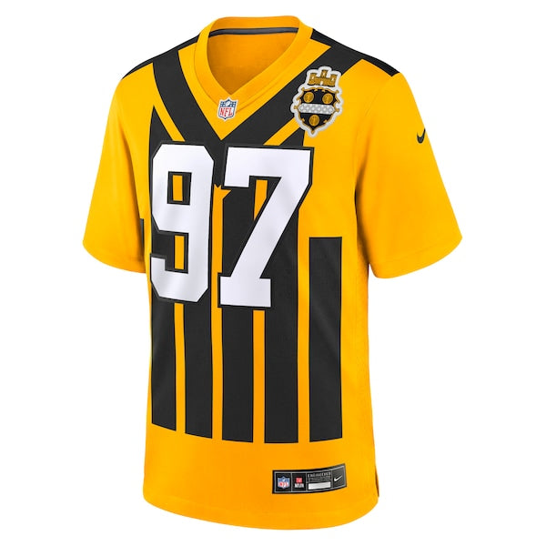 Cameron Heyward Pittsburgh Steelers Nike Alternate 1933 Throwback Game Jersey - Gold - Image 2