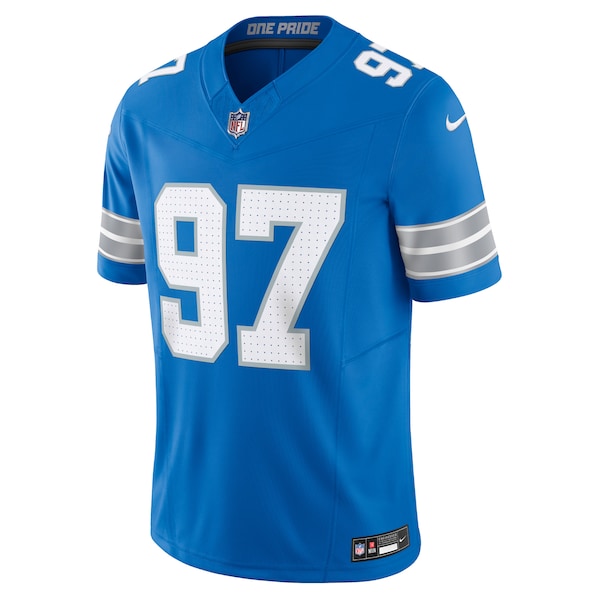 Aidan Hutchinson Detroit Lions Nike Vapor F.U.S.E. Limited Jersey - Blue - Image 3