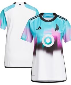 Minnesota United FC adidas Women's 2024 The Northern Lights Kit Replica Jersey - White