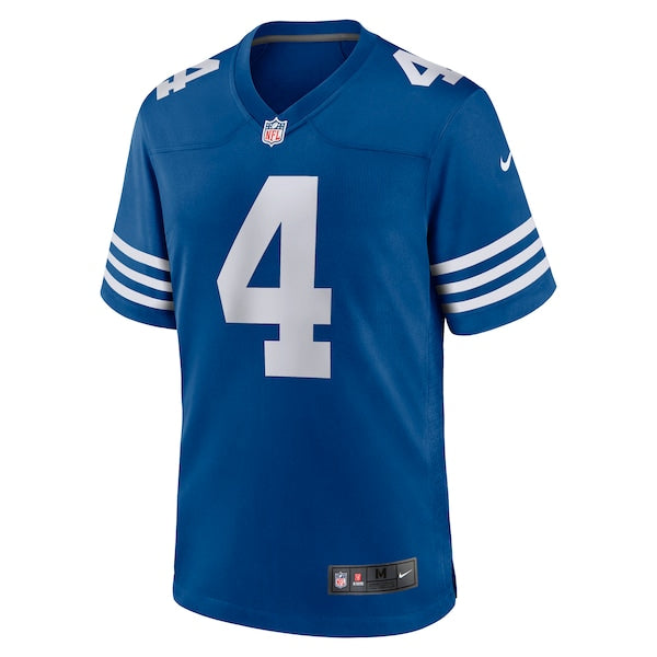 Sam Ehlinger Indianapolis Colts Nike Game Player Jersey - Blue/Royal - Image 4