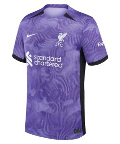 Alternative view of Liverpool Nike Youth 2023/24 Third Stadium Replica Jersey - Purple