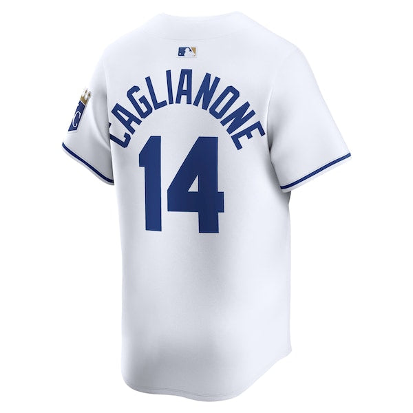 Jac Caglianone Kansas City Royals Nike Home Limited Player Jersey - White - Image 3