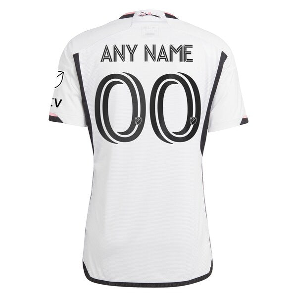 D.C. United adidas 2024 The Cherry Blossom Kit Authentic Custom Jersey - White - Image 3