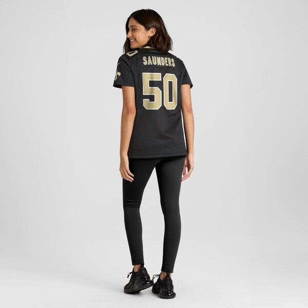 Khalen Saunders New Orleans Saints Nike Women's Game Jersey - Black - Image 6