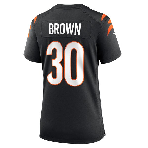 Chase Brown Cincinnati Bengals Nike Women's Team Game Jersey - Black - Image 3