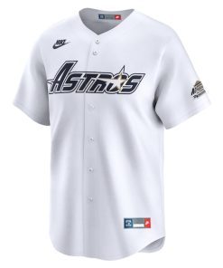 Alternative view of Jeff Bagwell Houston Astros Nike Throwback Cooperstown Collection Limited Jersey - White