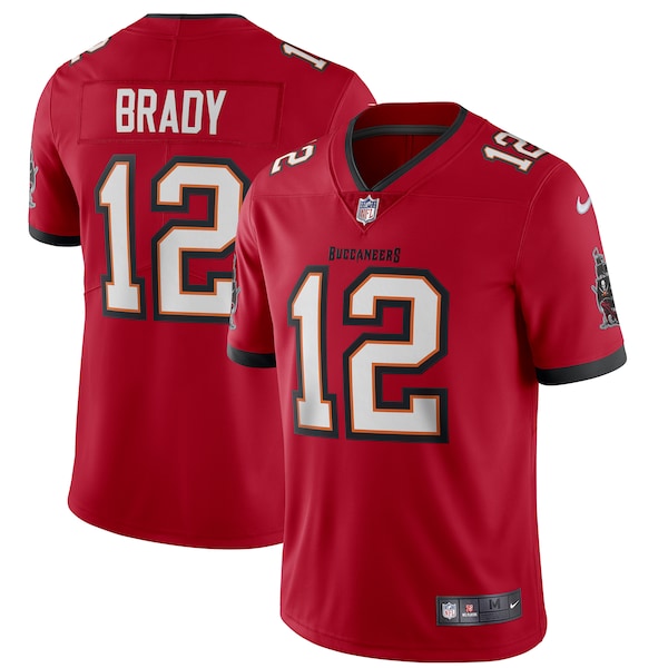 Tom Brady Tampa Bay Buccaneers Nike Vapor Limited Jersey - Red/Pewter - Image 2