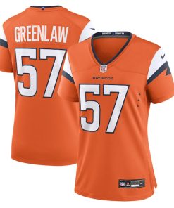 Alternative view of Dre Greenlaw Denver Broncos Nike Women's Team Game Jersey -  Orange