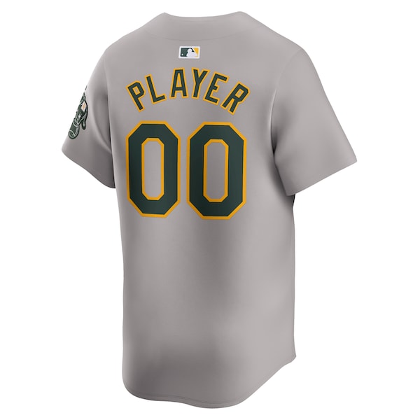 Oakland Athletics Nike Away Limited Custom Jersey - Gray - Image 3