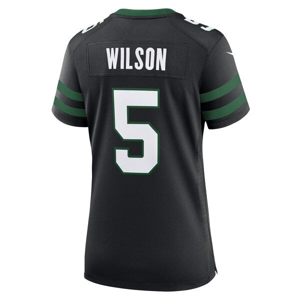 Garrett Wilson New York Jets Nike Women's Alternate Game Jersey - Legacy Black/Green/White - Image 4