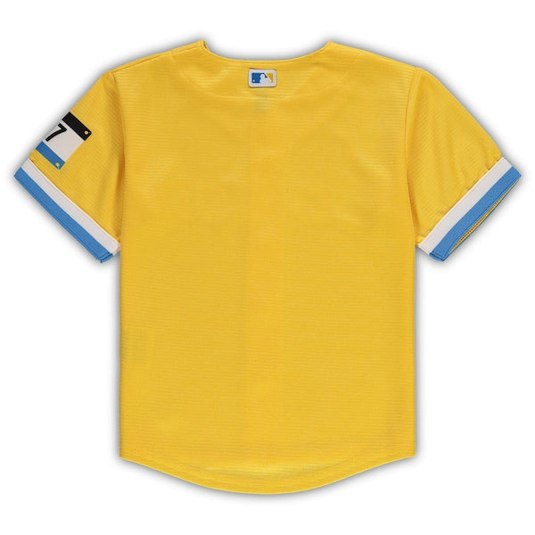 Boston Red Sox Nike Toddler MLB City Connect Replica Team Jersey - Gold - Image 3