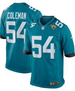 DJ Coleman Jacksonville Jaguars Nike  Game Jersey -  Teal