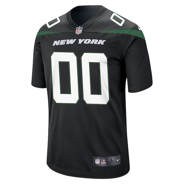 New York Jets Nike Youth Custom Game Jersey - Black - Image 2