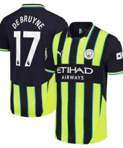 Kevin De Bruyne Manchester City Puma 2024/25 Away Authentic Player Jersey - Navy