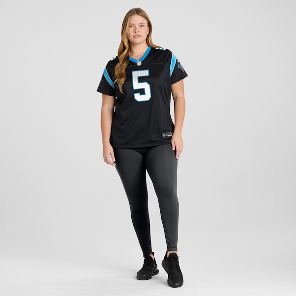 Rico Dowdle Carolina Panthers Nike Women's Team Game Jersey - Black - Image 8