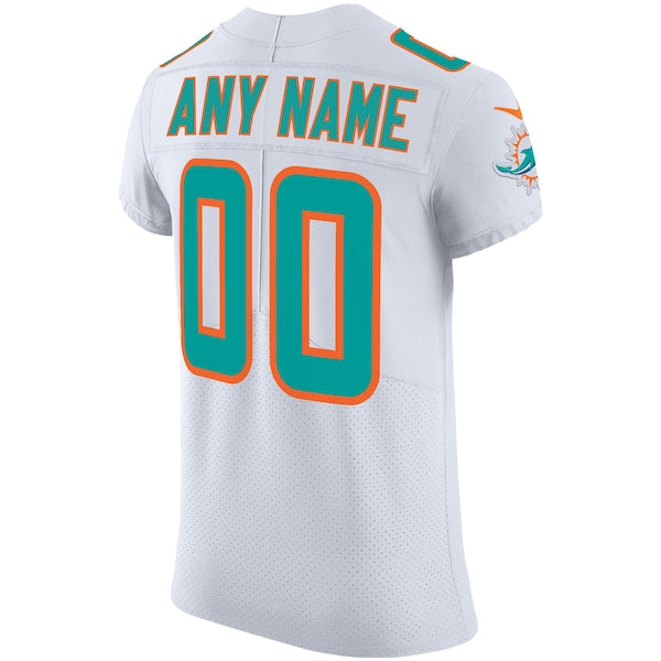 Miami Dolphins Nike Vapor Untouchable Elite Custom Jersey - White - Image 2
