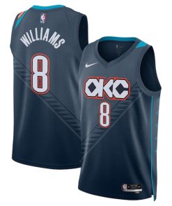 Jalen Williams Oklahoma City Thunder Nike Unisex 2025/26 Swingman Jersey - Navy - City Edition