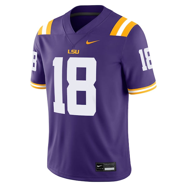 Garrett Nussmeier LSU Tigers Nike NIL Football Game Jersey - Purple/White - Image 3