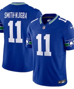 Alternative view of Jaxon Smith-Njigba Seattle Seahawks Nike Alternate Vapor F.U.S.E. Limited Jersey - Royal/Navy