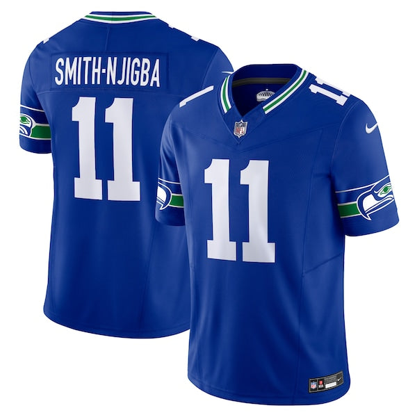 Jaxon Smith-Njigba Seattle Seahawks Nike Alternate Vapor F.U.S.E. Limited Jersey - Royal/Navy - Image 2