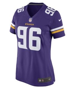 Alternative view of Ross Blacklock Minnesota Vikings Nike Women's Game Player Jersey - Purple