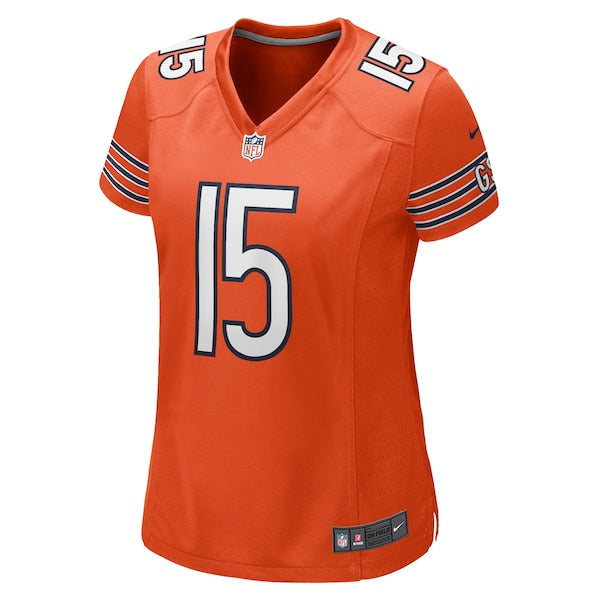 Rome Odunze Chicago Bears Nike Women's Alternate Game Jersey - Orange/Navy - Image 6