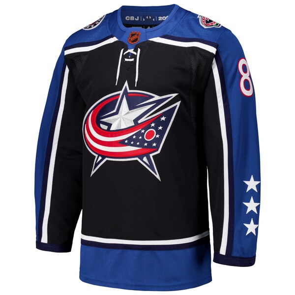 Zach Werenski Columbus Blue Jackets adidas Reverse Retro 2.0 Authentic Player Jersey - Black - Image 2