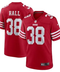 Kemon Hall San Francisco 49ers Nike Team Game Jersey -  Scarlet