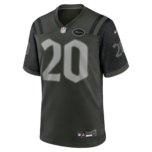 Breece Hall New York Jets Nike 2025 Rivalries Collection Game Jersey - Gotham Green - Image 2