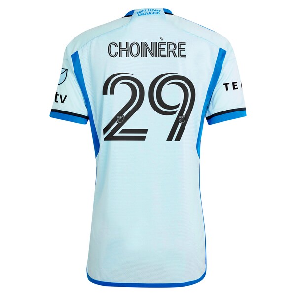 Mathieu Choini¨¨re CF Montreal adidas 2024 La Main Authentic Player Jersey?¨C Light Blue - Image 3