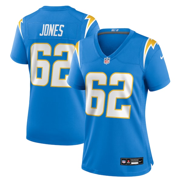 Nash Jones Los Angeles Chargers Nike Women's Team Game Jersey - Powder Blue