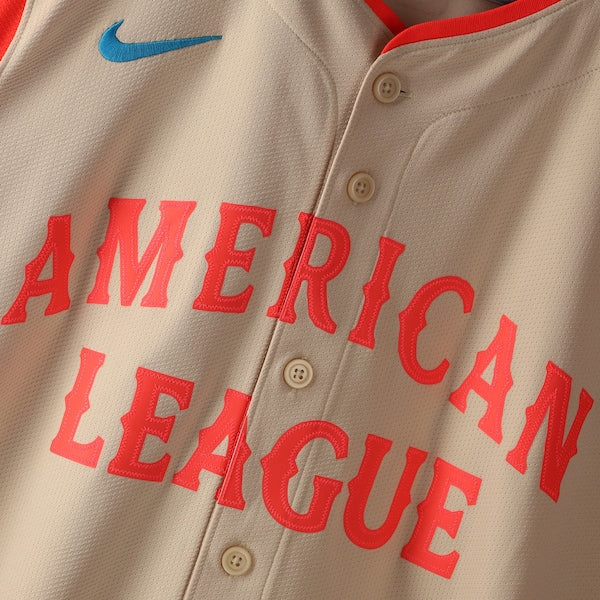 Jose Altuve American League Nike 2024 MLB All-Star Game Limited Player Jersey - Cream - Image 4