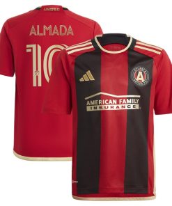 Thiago Almada Atlanta United FC adidas Youth 2024 The 17s' Kit Replica Jersey - Black