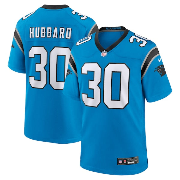 Chuba Hubbard Carolina Panthers Nike Alternate Game Jersey - Blue/Black - Image 2