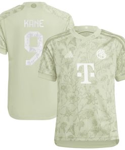Alternative view of Harry Kane Bayern Munich adidas Youth 2023/24 Oktoberfest Replica Player Jersey - Green/White