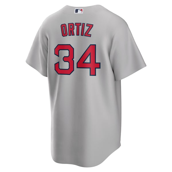 David Ortiz Boston Red Sox Nike Road Replica Player Jersey - Gray/Navy/Red/White - Image 4