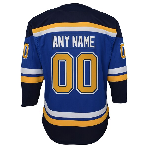 St. Louis Blues Youth Home Premier Custom Jersey - Blue - Image 3
