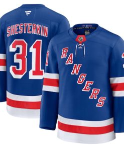Alternative view of Igor Shesterkin New York Rangers  Home Premium Jersey - Blue/Navy