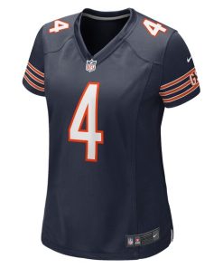 Alternative view of Eddie Jackson Chicago Bears Nike Women's Game Player Jersey - Navy