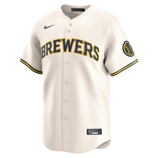 Milwaukee Brewers Nike Home Limited Jersey - Cream - Image 2