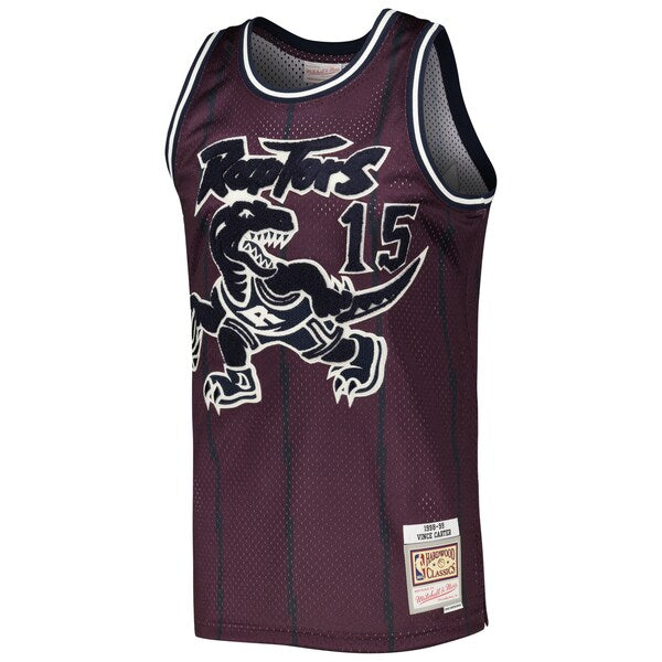 Vince Carter Toronto Raptors Hardwood Classics Off-Court Swingman Jersey - Purple - Image 2